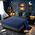 thumbnail image 4 of meiyoeat Forest Book Blue Dragon Twin Bedding for Boys Girls Kids, Magical Animal Bedding Comforter Set, Teal, Blue Reversible, 7pcs, 4 of 5
