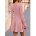 thumbnail image 4 of Vestido de Cóctel PRETTYGARDEN Otoño Elegante para Invitada de Boda Rosa, 4 of 8