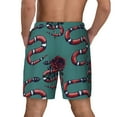 thumbnail image 4 of Fotbe Snake And Rose Men’s Swim Trunks Quick Dry Swim Shorts Board Shorts with Mesh Lining-XX-Large, 4 of 9