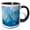 Black/White, variant on 3drose, Iceberg in Fjord with Melt Structure. Greenland, Danish Territory. 2, 11oz Two-tone Green Mug