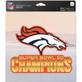 thumbnail image 1 of Denver Broncos Decal 8x8 Perfect Cut Color Super Bowl 50 Champion Design, 1 of 1