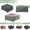 thumbnail image 5 of Xoenoiee Cardinal Cherry Blossom Print Stretch Ottoman Cover Square Ottoman Slipcovers Furniture Protector Folding Storage Stool Furniture Protector Soft Slipcover with Elastic Bottom, S, 5 of 7