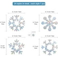 thumbnail image 2 of 22pcs Snowflake Window Clings Flower Rainbow Window Glass Alert Stickers for Birds Strike Star Christmas Decals Non Adhesive Prismatic Vinyl Film for Sliding Doors Windows Glass, 2 of 8