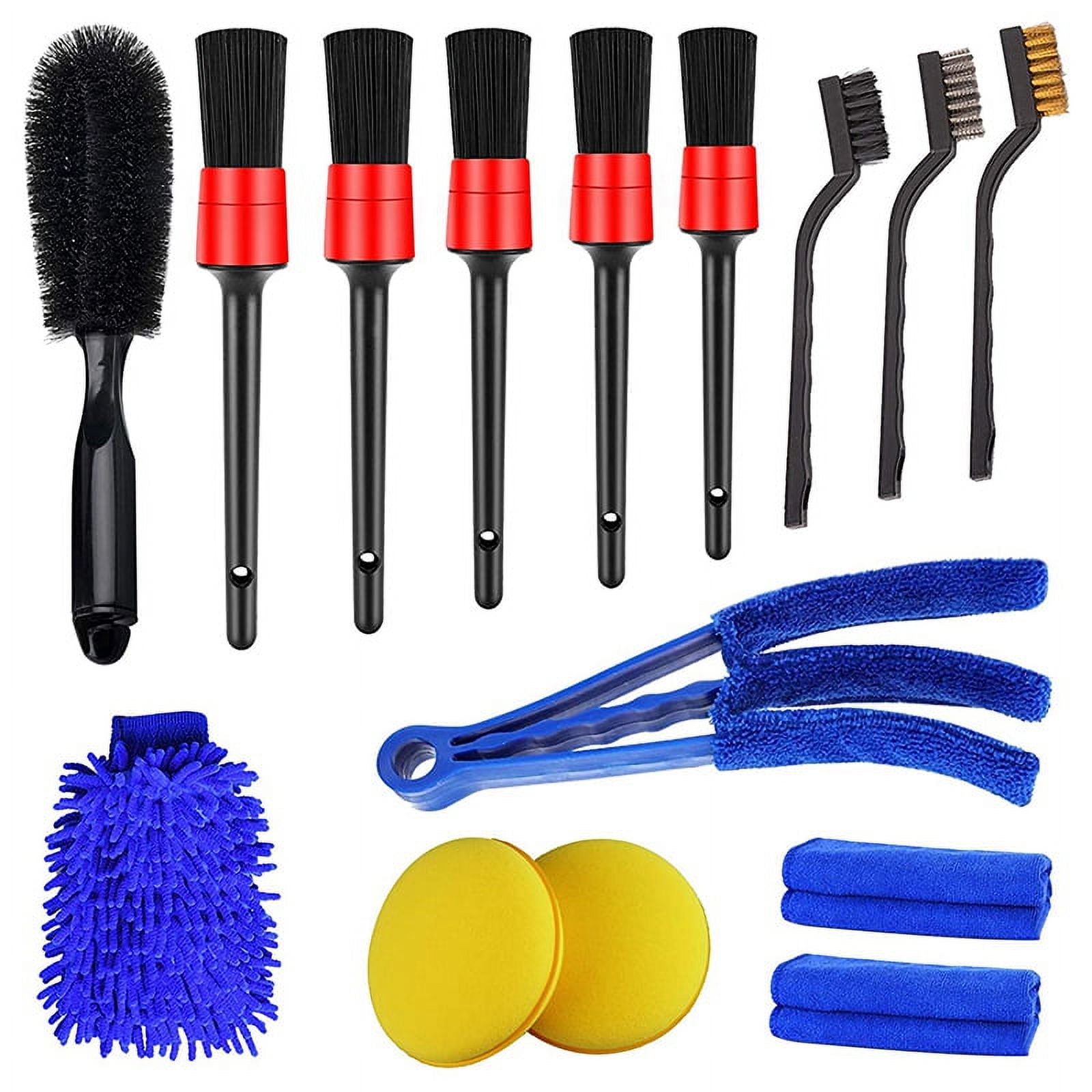 11pcs Car Detail Clean Brush K,Cleaning Brush,Car Detailing Kit,Car Wash  Kit,Car Cleaning Supplies,Car Detailing Kit Interior Cleaner,Cleaning Kit
