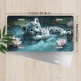thumbnail image 2 of 1 Pcs 2D Flat License Plate Covers & Frames, White Leopard Cub For Decorative Front, Waterproof For Decoration Aluminum License Plate Covers & Frames Cover For Men Women, 12" X 6", 2 of 6