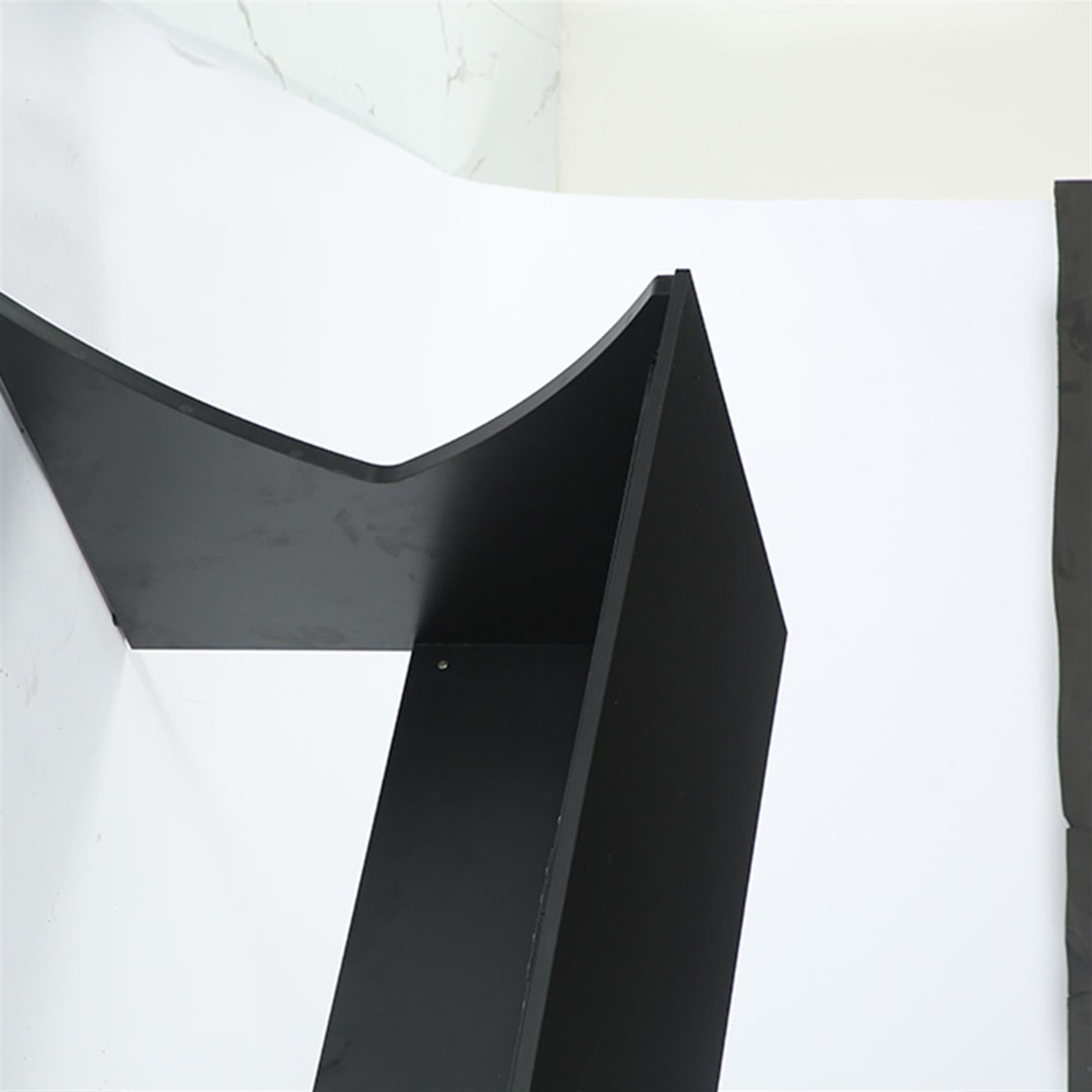 Demi Bonn 78" Two-Person Desk, Long Executive Computer Desk Writing Desk for Home Office, Living Room Furniture, Black