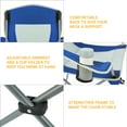 thumbnail image 6 of KingCamp Lightweight Folding Outdoor Camping Chair, Blue/Grey (2 Pack), 6 of 12