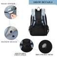 thumbnail image 4 of FORMRS Unisex School Backpack 17" Student Travel Bag with Laptop Compartment, Blue Sky and River, 4 of 7