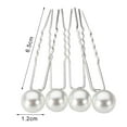 thumbnail image 5 of Besufy Hairpin 20Pcs Charm Wedding Bridal Party Hair Pins Clip Barrette White Faux Pearl Hairpins, 5 of 7