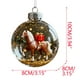 thumbnail image 1 of Seyotauo Christmas Horse Ornament Collection - Clear Acrylic Baubles with Intricate Equestrian Scenes, Metallic Tops & Golden Glitter for Holiday Centerpieces/Curio Cabinets, Gifts for Horse Lovers, 1 of 5
