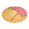 thumbnail image 2 of Balery Pink Ice Cream Printed Christmas Tree Skirt , Merry Christmas Party Christmas Tree Decoration,Adjustable Tree Skirt-36", 2 of 8