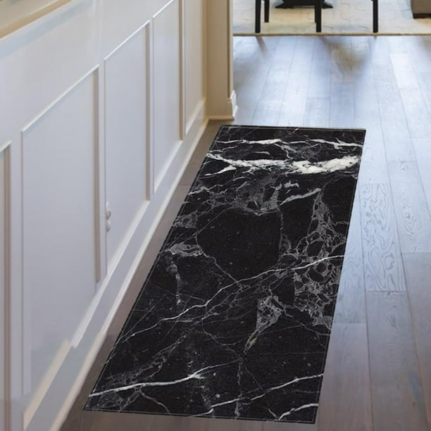 Alfombra de área perfecl 40x120cm Fibra de poliéster Antideslizante Lavable a máquina