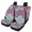 Mandala Flower, variant on Pzuqiu Car Seat Cover Full Set Interior Polyester, Compatible with Sedan Seats Car Interior, for Cars most Cars, Red Geometric Print