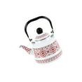 thumbnail image 2 of Enamel Tea Kettle Tableware Teapot Water Kettle for Kitchen Picnic Camping White, 2 of 9