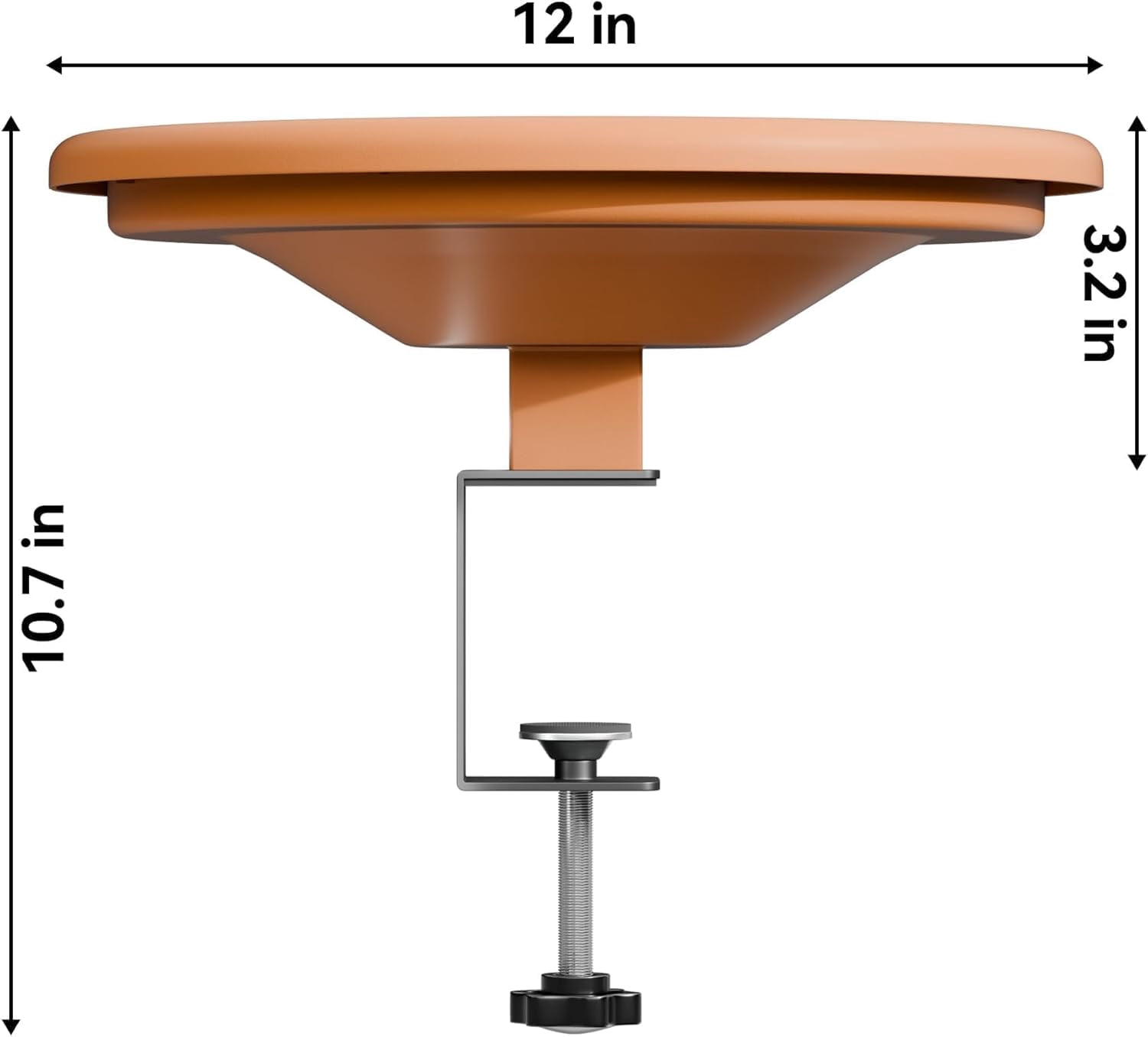 1 Piece 12 Inch Adjustable Bird Bath Bowl Balcony Deck Mounted Feeder Tool Free Setup