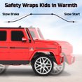 thumbnail image 5 of TOKTOO Electric Car for Toddler, Mercedes-Benz G63 Licensed 12V Ride on Toys, Toddlers Power Ride on Car with Remote Control & High Window & LED Lights & Music, White, 5 of 8