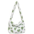 thumbnail image 2 of Bolsa Bolsos de viaje de felpa Casual Love Heart Print Tote femenino Moda para fiestas navideñas Likrtyny Para Estrenar, 2 of 3