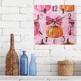 thumbnail image 6 of Pink Pumpkins and Bows Wall Clock Decorative Square Silent Non-Ticking Operated Clocks Aesthetic for Bedroom Living Room, 6 of 8
