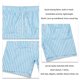 thumbnail image 5 of Pantalones cortos de natación para hombre de secado rápido sueltos casuales de moda con estampado de rayas verticales pantalones cortos de playa para hombre azul M, 5 of 6