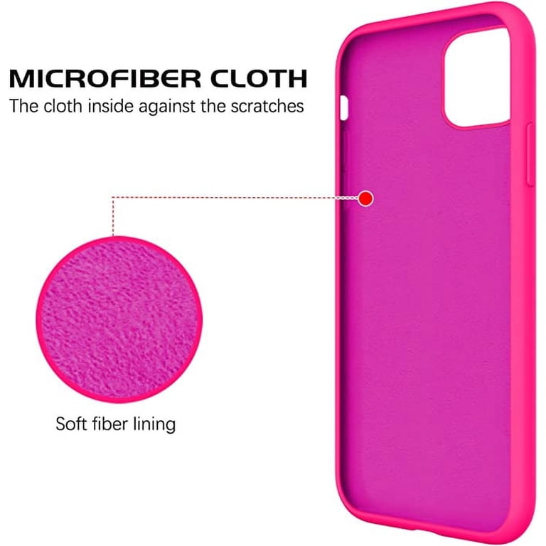 Hot Pink iPhone 11 Silicone Case, Shock/Drop/Dustproof, Anti-Scratch,  Precise Cutouts - Walmart.com