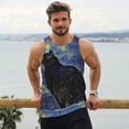 thumbnail image 6 of Goofa Shambhala Cat In Van Gogh Impressionist Pattern Men's Workout Tank Top Slim-Fit Tank Quick Dry Fit Muscle Tank Top Beach Tank Top Bodybuilding Sleeveless T Shirt-XX-Large, 6 of 7