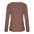 thumbnail image 6 of GuangCheng Womens Long Sleeve Blouses Square Neck Tops Ribbed Knit Fall Basic Crop Shirts, 6 of 7
