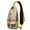 Yellow-5, variant on Ink Sketch Style Crossbody Backpack with Rustic Tribal Accents, Lightweight Sling Bag