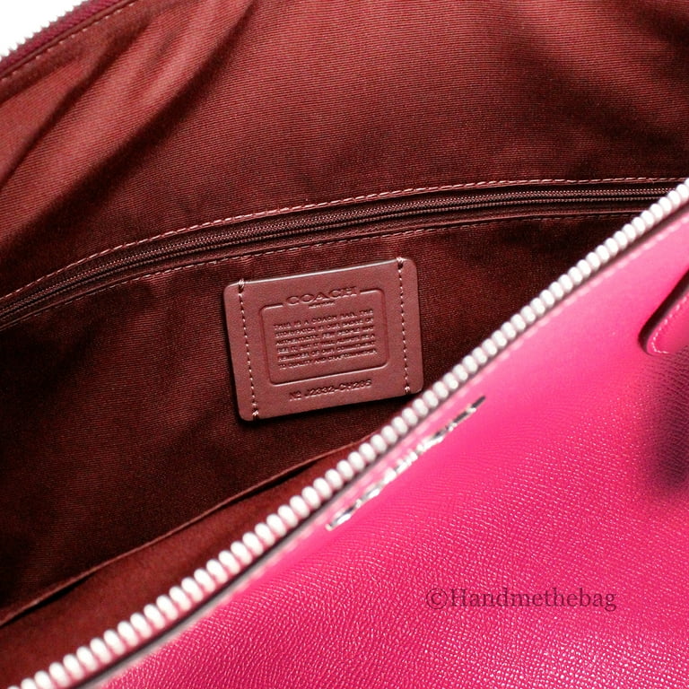 Coach (CH285) Gallery Bright Violet Crossgrain Leather Tote