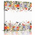 thumbnail image 2 of Vintage Flowers Wall Art Painting on Canvas, Spring Floral Botanical Pastoral Canvas Art Home Prints Wall Art Framed Modern Artwork for Living Room Bedroom Wall Decor 16x16in, 2 of 9
