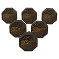 thumbnail image 1 of IBA Indianbeautifulart Brown Engraved Knobs Furniture Knobs Cabinet Drawer Pull Pack 10, 1 of 3