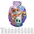 thumbnail image 2 of Super Kitties Sweatshirts Casual Pullover Hoodie Jacket Unisex Hooded Activewear 3D Printed Long Sleeve Sweater with Pocket XL, 2 of 8