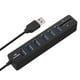 thumbnail image 4 of Hub USB Sidaley 3/6 adaptador de expansión puerto USB 3.0 color blanco y negro, 4 of 6