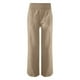 thumbnail image 2 of Gibobby pantalones termicos mujer Pantalones rectos de talle con pliegues para mujer Pantalones de pierna ancha Pantalones sueltos casuales para mujer (Caqui, S), 2 of 4