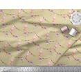 thumbnail image 3 of Soimoi Beige Rayon Fabric Birthday Theme Party Print Sewing Fabric Yard 42 Inch Wide, 3 of 5