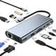 thumbnail image 2 of Estación de Acoplamiento USB C HUB 11 en 1 Adaptador HUB Compatible con A Tipo C 4K Hub USB-C A VGA RJ45 PD 100W, 2 of 5