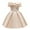 Beige, variant on Herrnalise Toddler Girls Solid Color Temperament Bowknot Off Shoulder Pleated Skirt Birthday Party Gown Long Dresses