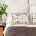 thumbnail image 4 of Bingfone Cute Flower Print Satin Pillowcase for Hair - Standard Size with Zipper Silky & Soft Pillow Covers,20x30 inches, 4 of 8