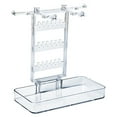 thumbnail image 2 of SSZMDLB under $5 Desktop Jewelry Organizer, Ring Bracelet Necklace Earring Display, Hanging Rack Shelf Stand Holder, Clear Compact Dresser Countertop, Bedroom Store Showcase Decor, 2 of 6