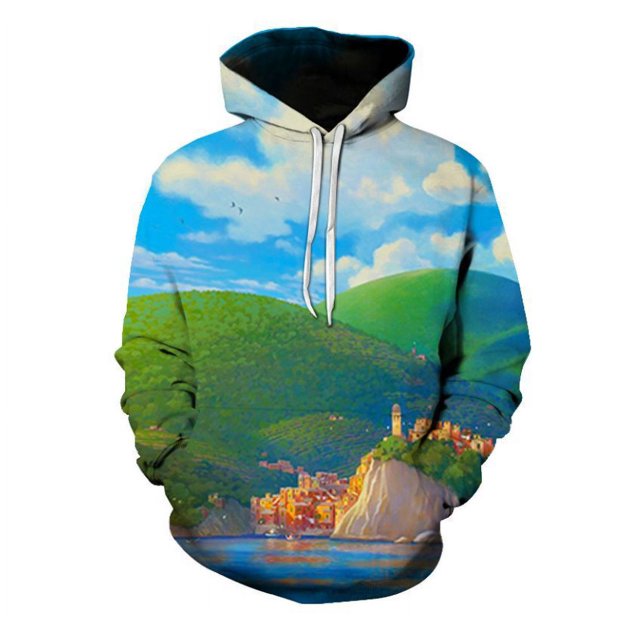 Chandails en Molleton à Capuche pour Hommes avec Impression Numérique, Adulte, Luca, Dessin Animé, Hip Hop, chandail-Over pour Femmes