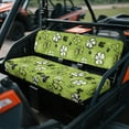 thumbnail image 2 of FKELYI St.Patrick's Day Green Shamrock Leaf Print Anti-Dust Mule Bench Seat Cover Backrest Cover UTV ATV Accessories Waterproof Powersports Seats Covers UTV Interior Decor, 2 of 7