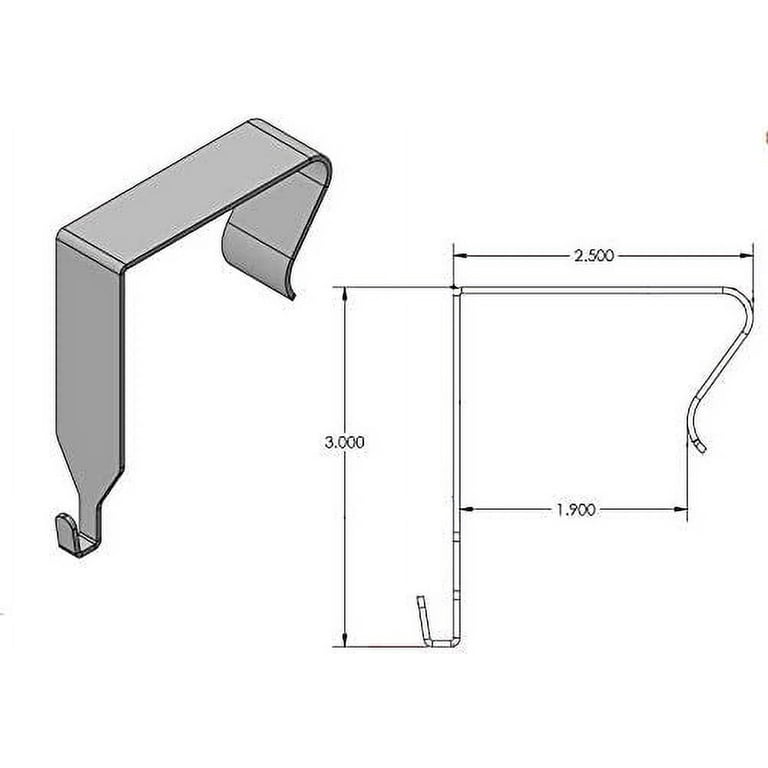 Quartet Cubicle Partition Hangers, Fits 1.5 – 3 Thick Cube Walls