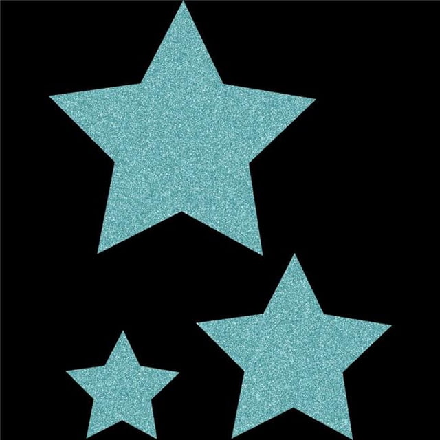 Teacher Created Resources TCR77027 Ice Blue Glitz Stars Accents - Assorted Sizes