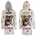 thumbnail image 3 of Back to School Cute Old English Sheepdog All Over Print 3D Hooded Duffle Toggle Coat Dog Lover - 13010, 3 of 6