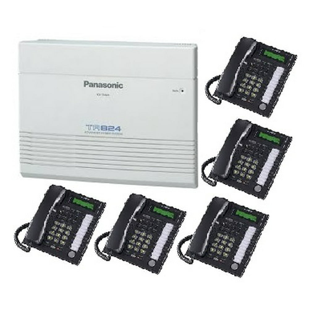 Panasonic KXTA824 & 5 KXT7731 Black Bundle
