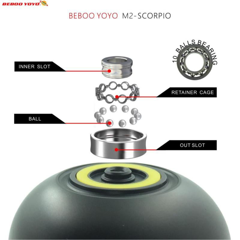 Beboo YoYo M2 Scorpio Pro Aluminum High Speed YoYo Ball Presents 