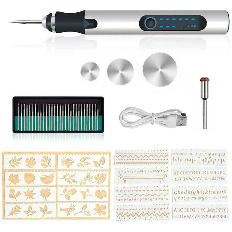 Micro Engraver Pen Glass Engraving Tool Kit Wood Metal Jewelry Usb Stone