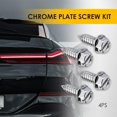 thumbnail image 2 of GFDYREE 4 PCS License Plate Screw Kit, Stainless Steel Weather Proof Bolts Fasteners, Self Tapping Mounting, for Front Rear License Plates & License Plate Frame Covers of Cars, Trucks SUVs (, 2 of 6