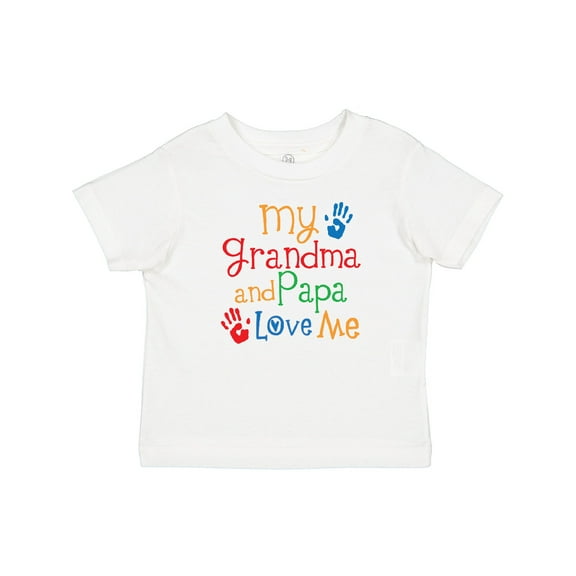 Inktastic Grandma and Papa Love Me Boys or Girls Baby T-Shirt