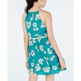 thumbnail image 2 of BCX Juniors' Printed Pleat-Neck Dress without Belt L B4HP, 2 of 2