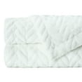 thumbnail image 3 of Chanasya Soft Faux Fur Embossed Throw Blanket - Solid Color Fuzzy Double Layered Super Soft Cozy Plush Elegant Throw - for Bed Couch and Living Room Décor (50x65 Inches) Off White Blanket, 3 of 3
